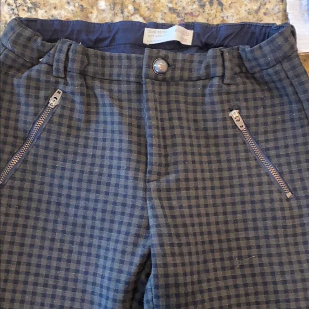 Zara girls, 11/12 leggings with front zippers